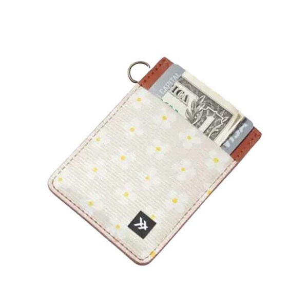 Vertical Thread Wallet Luna beige